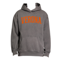 Verona Dark Grey Garment Dyed Hoodie